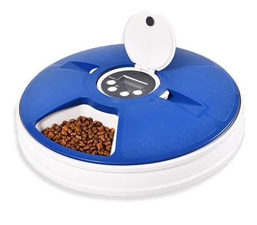 Dispensador Alimentador Automático Para Mascotas - 6 Comidas