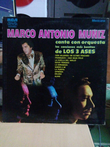 Marco Antonio Muñiz Los 3 Ases Vinyl Lp Acetato Oferta1