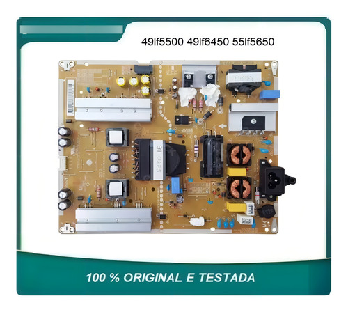 Placa Fonte Da Tv Led LG 55 Pol Mod 55lf5650 Funcionando (Usado)