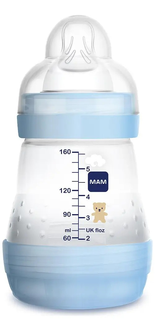 Mamadeira Mam Easy Start Bico 0m+ Cor Azul 160ml 2