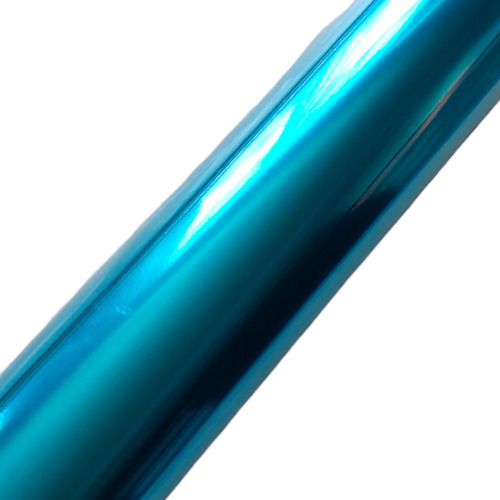 Papel Metálico Envoltura Decoración Regalo 25m Navi Liso Azul Turquesa Rollo Navi Liso