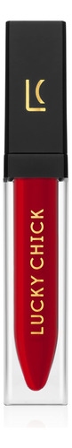 Lucky Chick Brillo Labial Liquido - Desire, Rojo Fresco, Ing