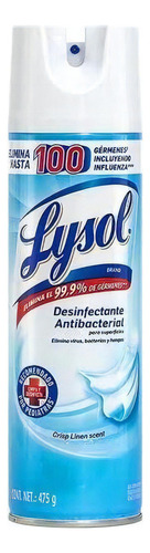 Lysol Desinfectante Antibacterial, Crisp Linen Scent, 475g