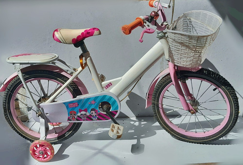 Bicicleta Lol Surprise Rodado 16 Para Niña Con Rueditas 