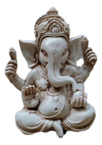 Estatuilla Resina Ganesha Traída D India Apto Exterior 20 Cm