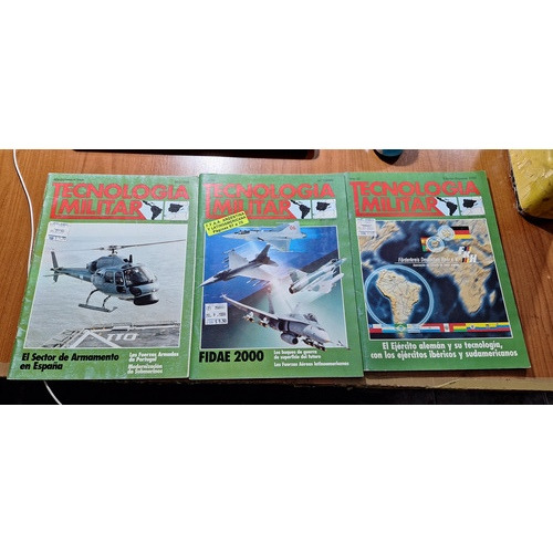 Lote De 3 Revistas Tecnologia Militar