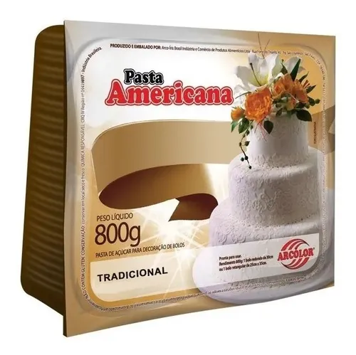 comprar Pasta Americana Tradicional Arcolor 800gr Extra Macia Branca