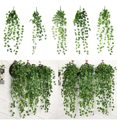 Enredadera Artificial De Hojas Vines De Hierba Colgante