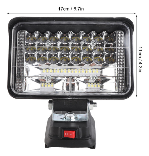 Puerto De Carga Usb Doble Led De Trabajo Recargable