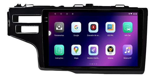 Multimidia Honda Fit Ex 2015 A 2021 Octacore Carplay 64gb 4g