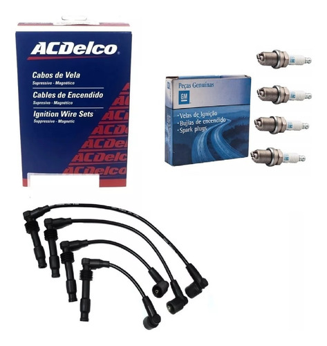 Kit Cables Y Bujias Acdelco Chevrolet Vectra 2.0 16v