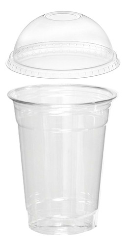 Vasos Pet 15 Oz Para Frappe Con -tapa Domo C/50pz-