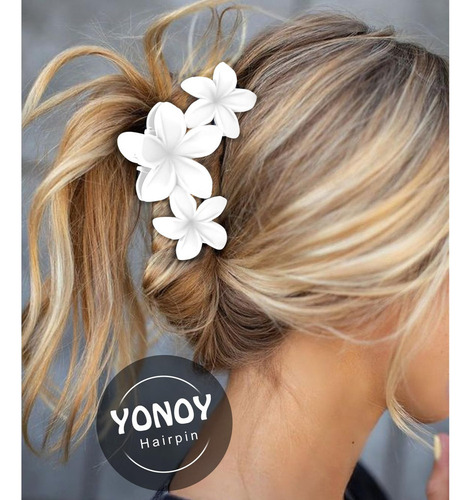 6 Pinzas For El Pelo Con Flores For Mujer, Pinzas For El