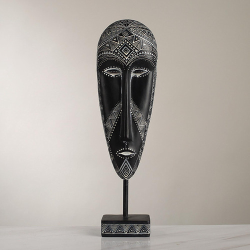 Escultura De Máscara Africana Máscara Tribal Tradicional 12