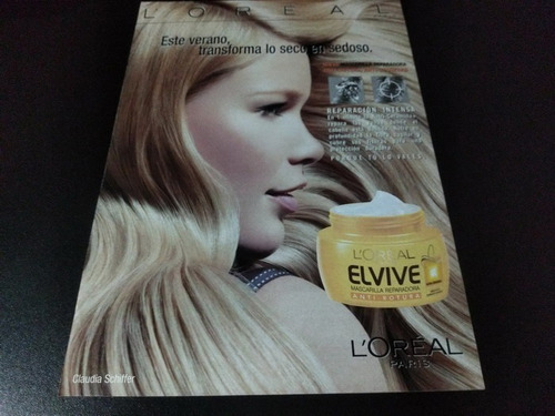 (pf342) Publicidad Elvive * Claudia Schiffer