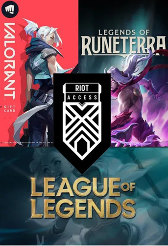 Gift Card Riot Games 15usd -riot Points Valorant Points