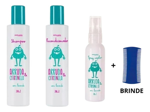Mata Piolho Shampoo Piolhos E Lêndeas Abelha Rainha + Brinde