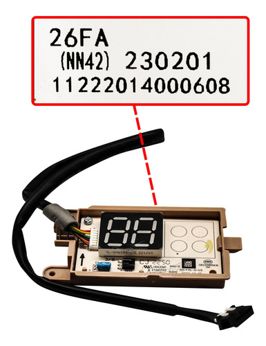 Tarjeta Display Mirage Xlife 2021 Inverter 17 11222014000608