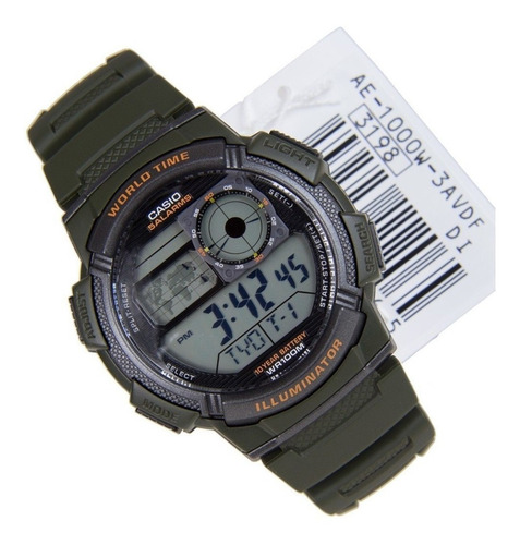 Reloj Casio Modelo Ae-1000w-3av 