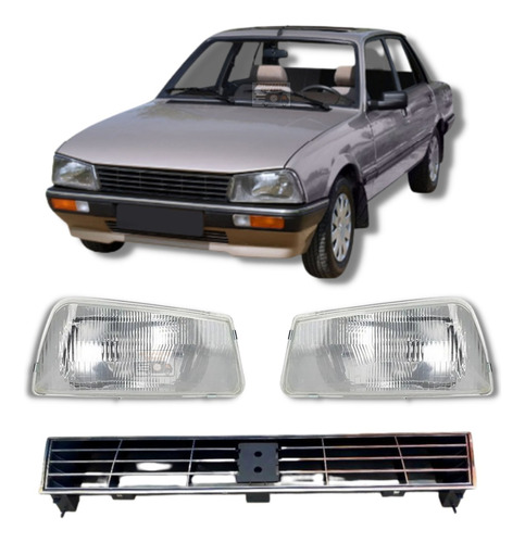 Optica Y Parrilla Peugeot 505 Gama 1982 1983 1984 1985 1986