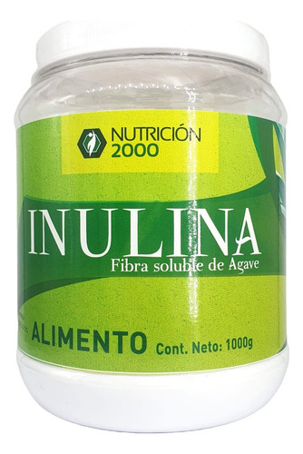 Inulina Fibra Soluble De Agave - 1000 G Nutrición 2000 Sabor Sin Sabor