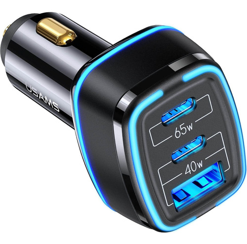 Cargador Para Coche  Usb C105 W, 3 Puertos Pd 65 W, 20 Fr6x