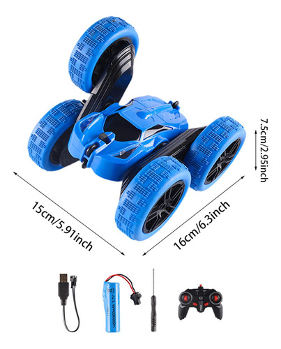 Coche De Acrobacias Rc De Juguete Con Control Remoto En Las