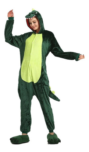 Pijama Kigurumi Polar Dinosaurio Lagarto Para Adultos