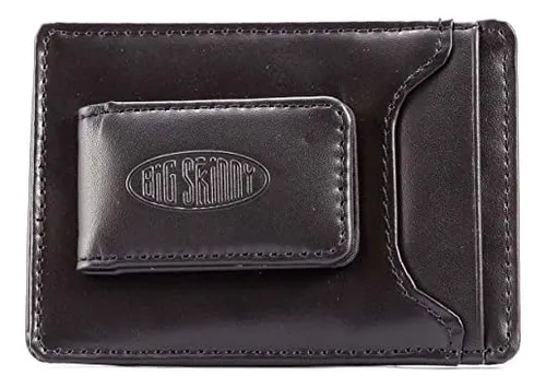 Cartera Delgada Con Clip Magn tico De Cuero Para Hombre Con