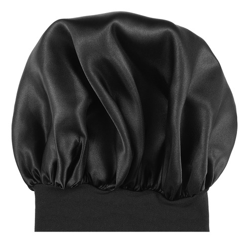 Gorro De Dormir Negro De Lado Ancho De Alta Resiliencia Para