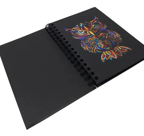 Sketchbook Black Cuaderno De Dibujo Hojas Negras 15x21 120g Color No aplica