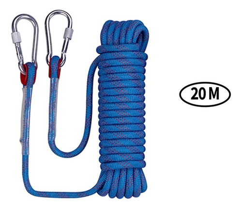 Cuerda Alpinismo 12mm Escalada Supervivencia Paracord 20m.