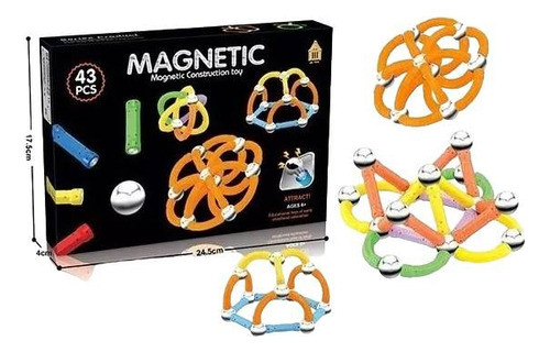 Magnetic Bloques Magnéticos 43 Piezas 2022127 Shine