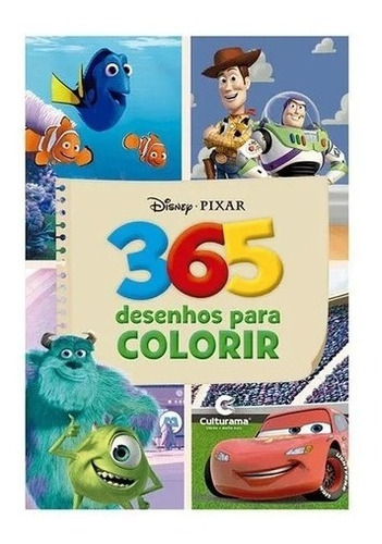 Livro Para Colorir Disney Pixar Com 365 Desenhos