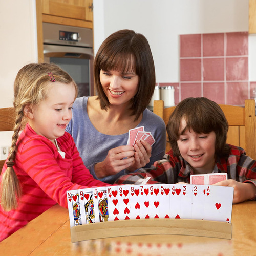 Porta Naipes Curvo 4pk Soporte Cartas Para Fiestas