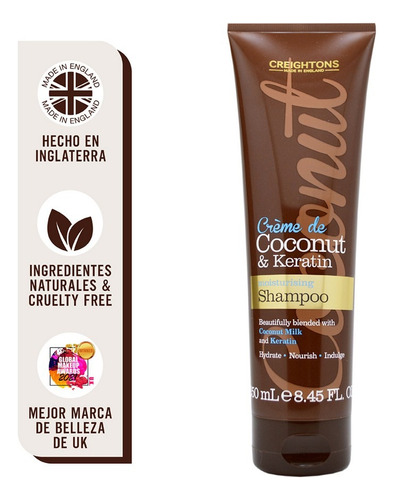 Creightons Shampoo Coconut & Keratin Moisturising 250 Ml