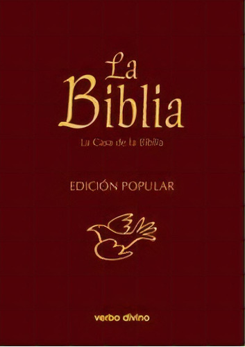 La Biblia - Ediciãâ³n Popular (cartonãâ©), De La Casa De La Biblia. Editorial Verbo Divino, Tapa Dura En Español