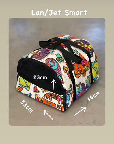 Imagen 9 de 10 de Bolso Transportador Perro/gato Para Aerolínea Lan Y Jet