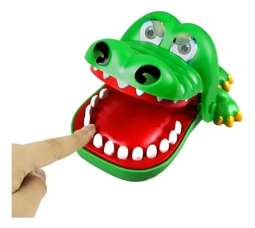 Jogo Jacaré Morde Dedo Crocodilo Dentista Verde