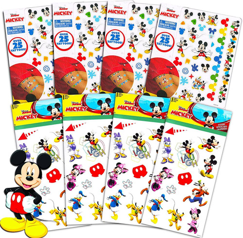 Pegatinas Y Tatuajes De Disney Mickey Mouse Clubhouse 8 Unid