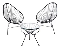 Comprar Combo Acapulco 2 Sillones + Mesa Vidrio - Potro Mobiliario