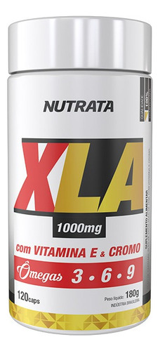 Xla Ômega 3 6 9 Cromo Vitamina E 120 Capsulas Nutrata Sabor Natural