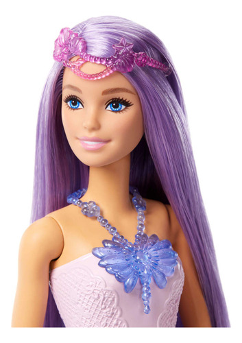Muñeca de moda fantasía con accesorios Looks De Hada Y Sirena Barbie