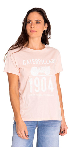 Polera Manga Corta Mujer Historic Graphic Rojo Cat