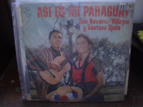 Vinilo Navarro Villagra Duo Gustavo Ojeda Asi Es Paraguay F2