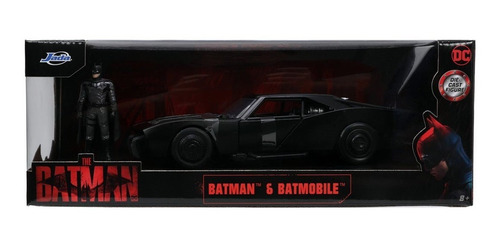 Imagen 2 de 10 de The Batman Batimovil Con Figura Dc Jada Escala 1:24 Original