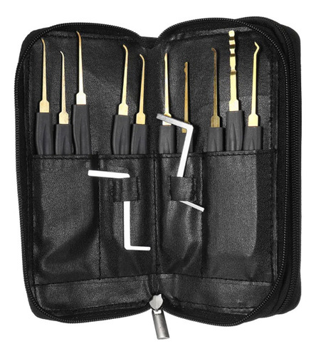 Estuche De Cerrajero Profesional De Púas 28pcs +candado