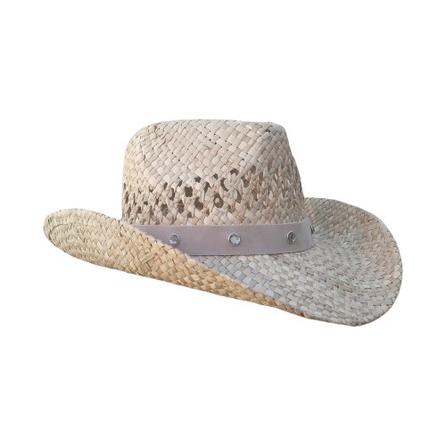 Sombrero De Paja Calado Verano Cowboy Vaquero  Premium