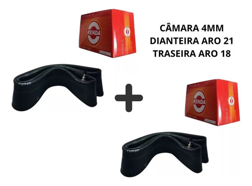 Kit Câmara De Ar Tras. Aro 18 + Dianteira Aro 21 Offroad 4mm