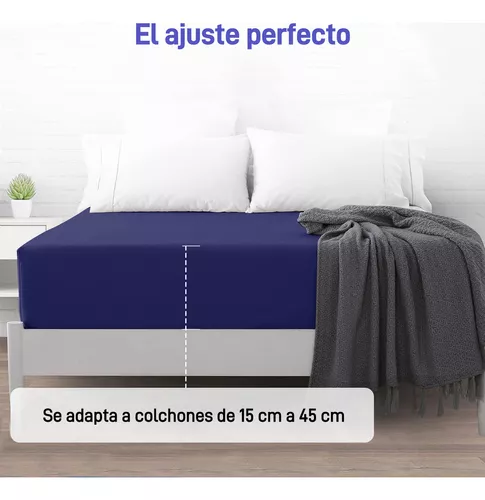  Sábana de cama de 150 x 200+9.8 in de profundidad, sábana  bajera ajustable de doble capa, suave y acogedora sábana de mezcla de  polialgodón (color : Jl-06, tamaño: 90x200+9.8 in/2PCS) 